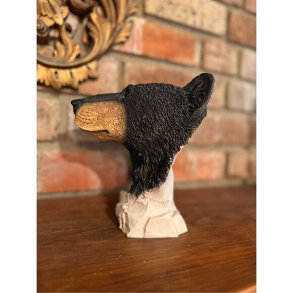 1996 Castagna Hand carved Bear Head Statue Bust  Made in Italy - Picture 5 of 9